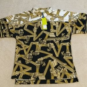 Men's Versace short sleeve button-up shirt NWT
